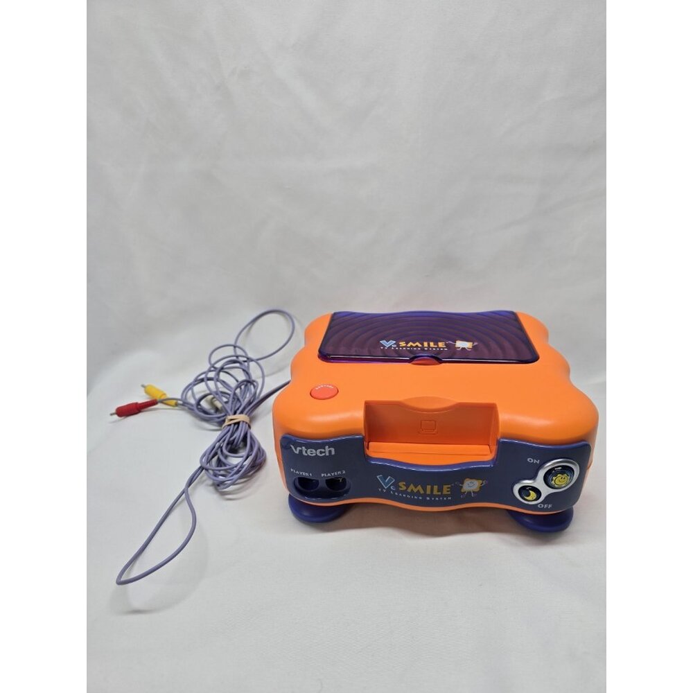 Vtech V.Smile TV Learning System Console. No Power Cable No Controller. UNTESTED